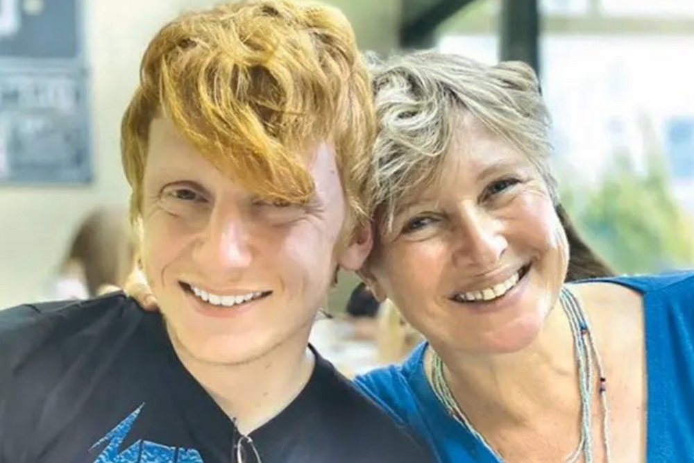 Iris Haim and her son who was killed in a friendly fire incident with IDF soldiers.
