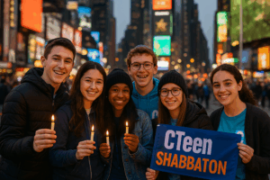 teens at Shabbaton in New York