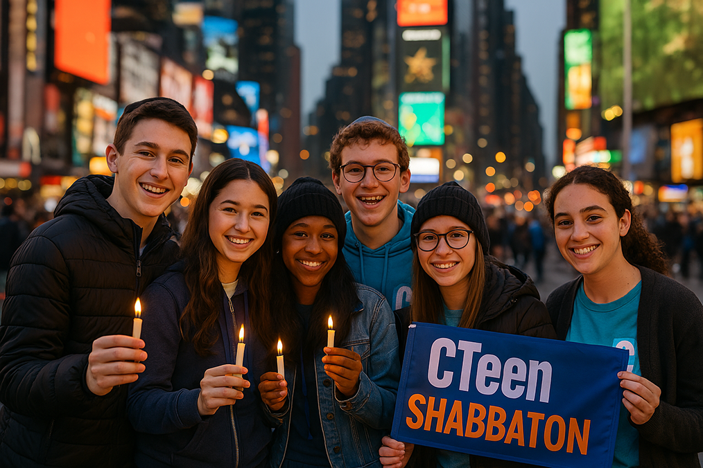 teens at Shabbaton in New York