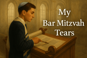 bar mitzvah boy reading torah